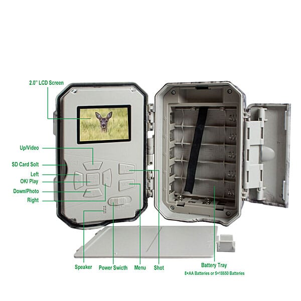 ScoutGuard BG662-D 4K Dual Flash Wide Angle Cam Trail Cameras Scoutguard