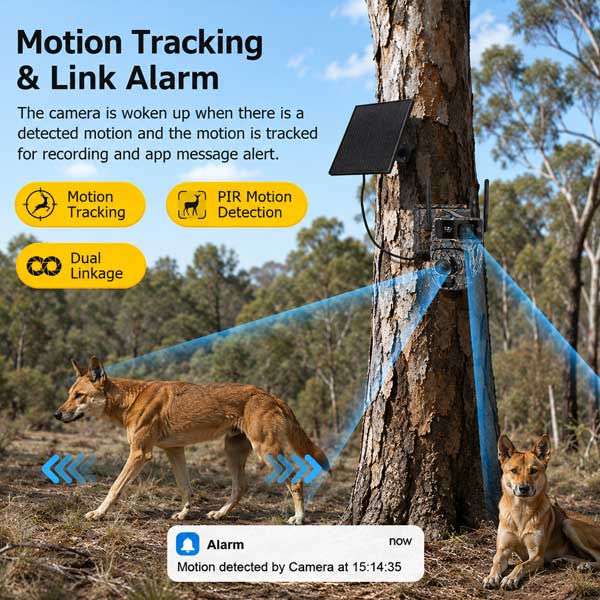ProCam AI 20X PTZ 4G Solar Security Camera