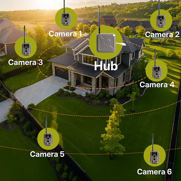 GardePro R3P Long Range Wifi Trail Camera - Extra Camera for Link 1.0 Hub