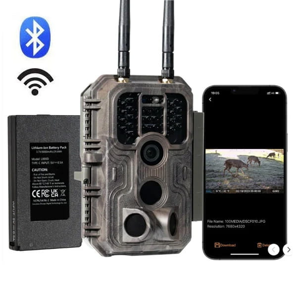 GardePro E9 2.0 Pro 64MP 4K Wi-Fi Trail Camera
