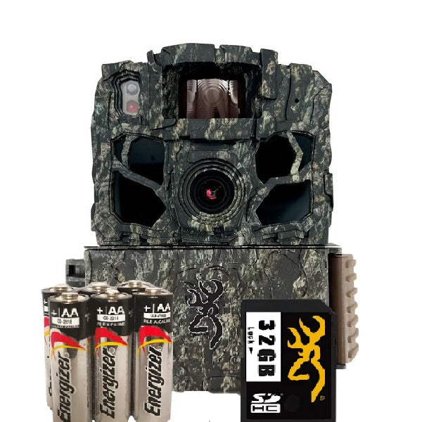 Browning Dark Ops FHDR 40MP Trail Camera Batteries & 32Gb Combo