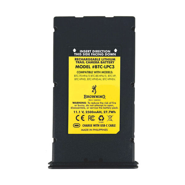 Browning Rechargeable Lithium Ion Battery pack BTC-LPC3