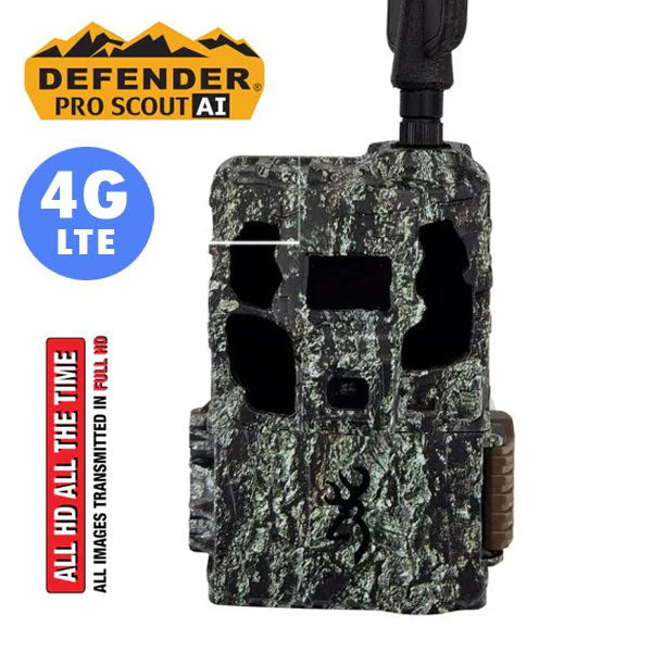Browning Defender Pro Scout Max HD AI Solar 4G Trail Camera BTC-PSMHDS ...