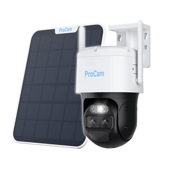 ProCam Ai Track LTE Dual-Lens 4G PTZ Camera with Auto-Zoom Tracking + Solar Kit