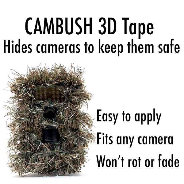 CamBush Camo Concealment tape ghillie suit for camera Trail Cameras Browning 
